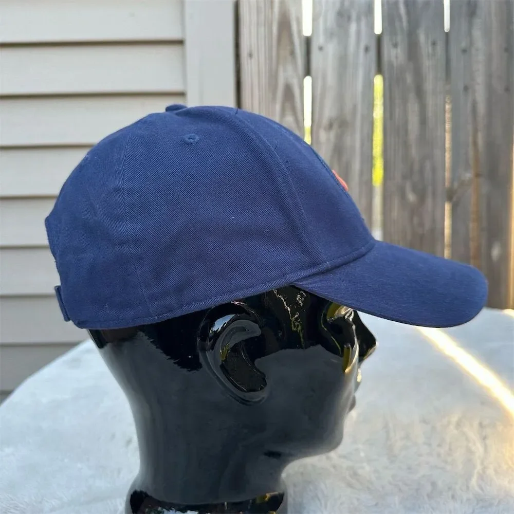 Nike Unisex Navy Blue Adjustable Cap with Embroidered Swoosh Logo